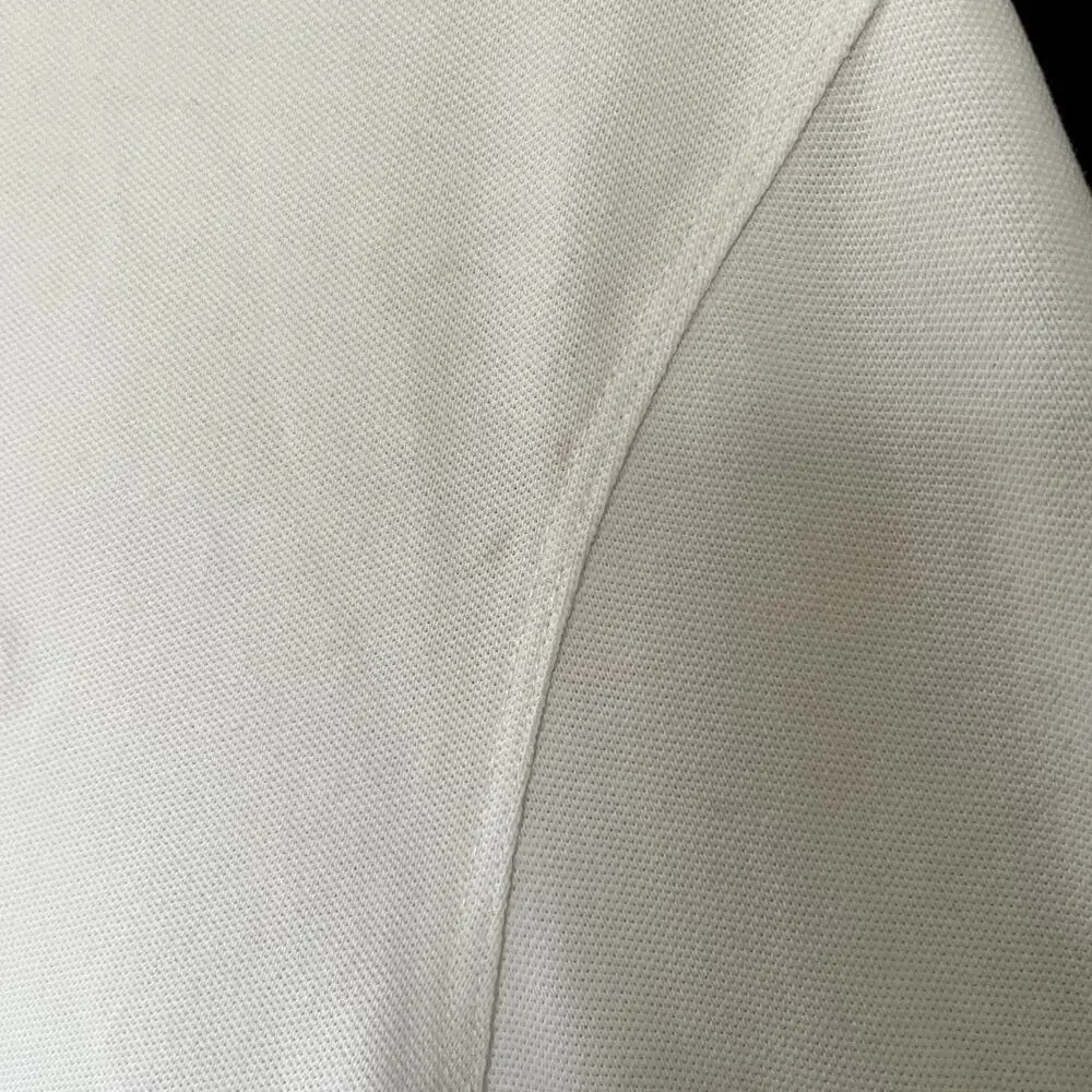 Banana Republic white polo shirt collared men's size large golf cotton top